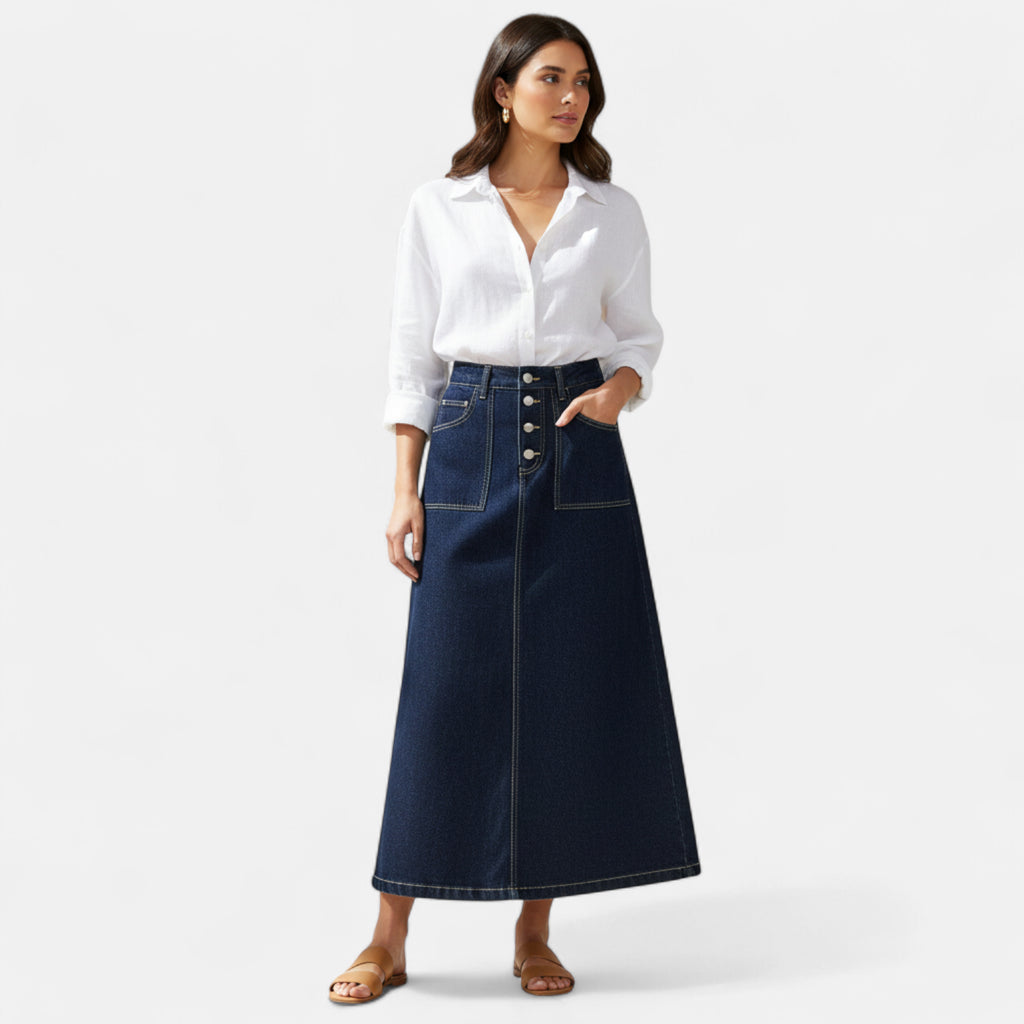 Jupe en jean foncé