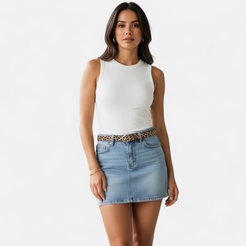 mini jupe courte jean bleu