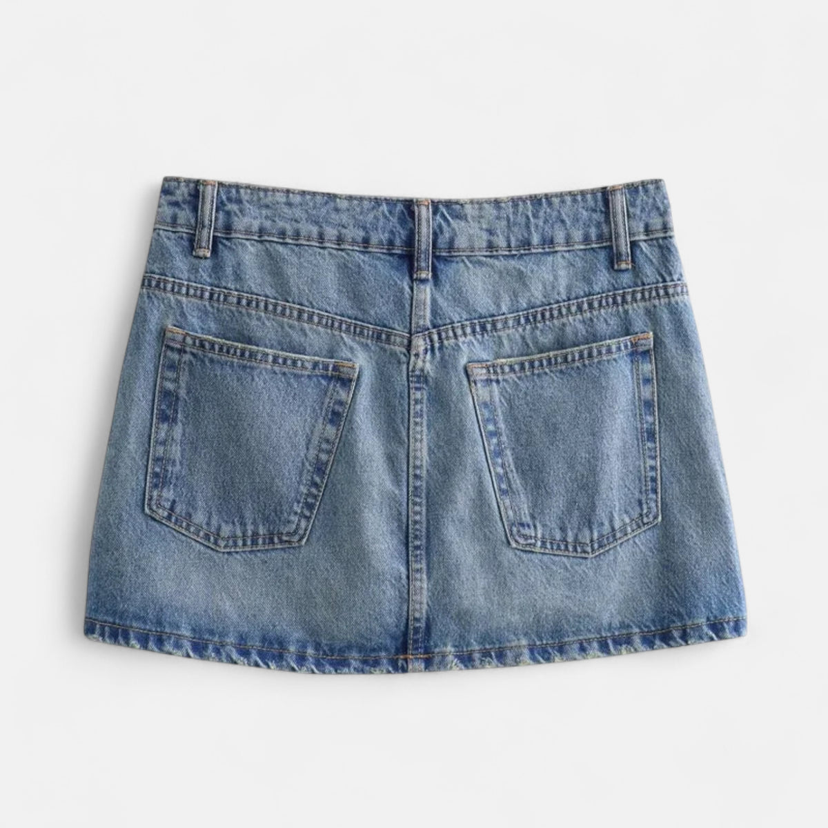 Mini jupe en jean bleu